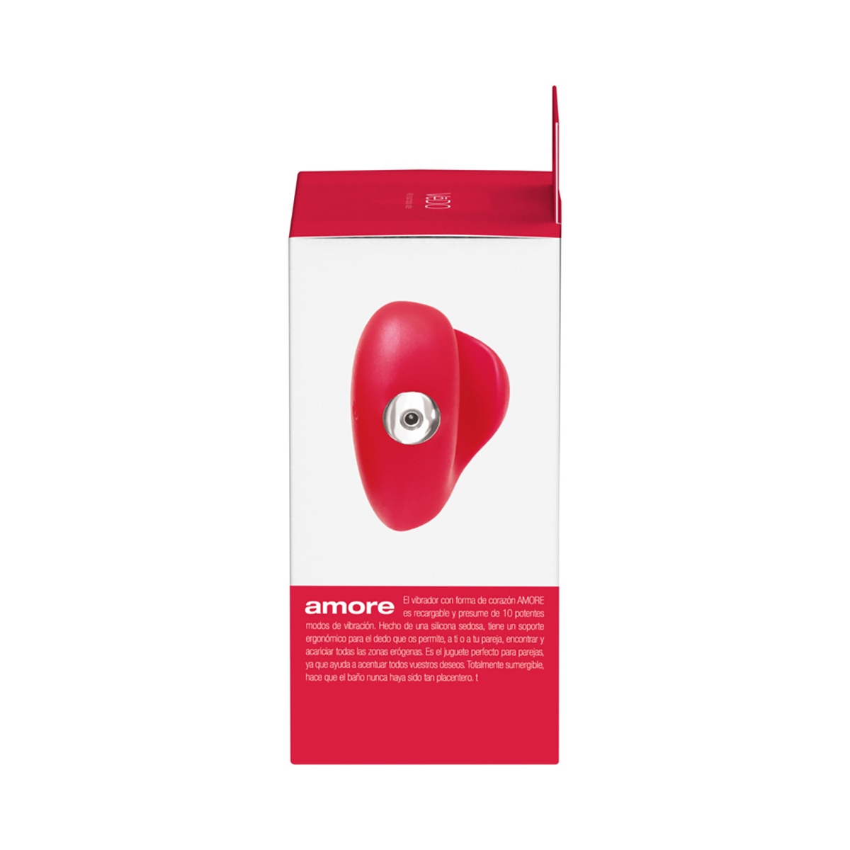 Close-up of the Red VeDO vibrator for texture detail