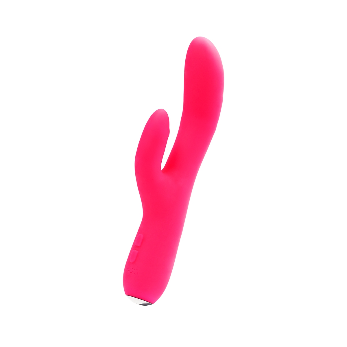 Angled view of the Pink VeDO vibrator designed for intimate use