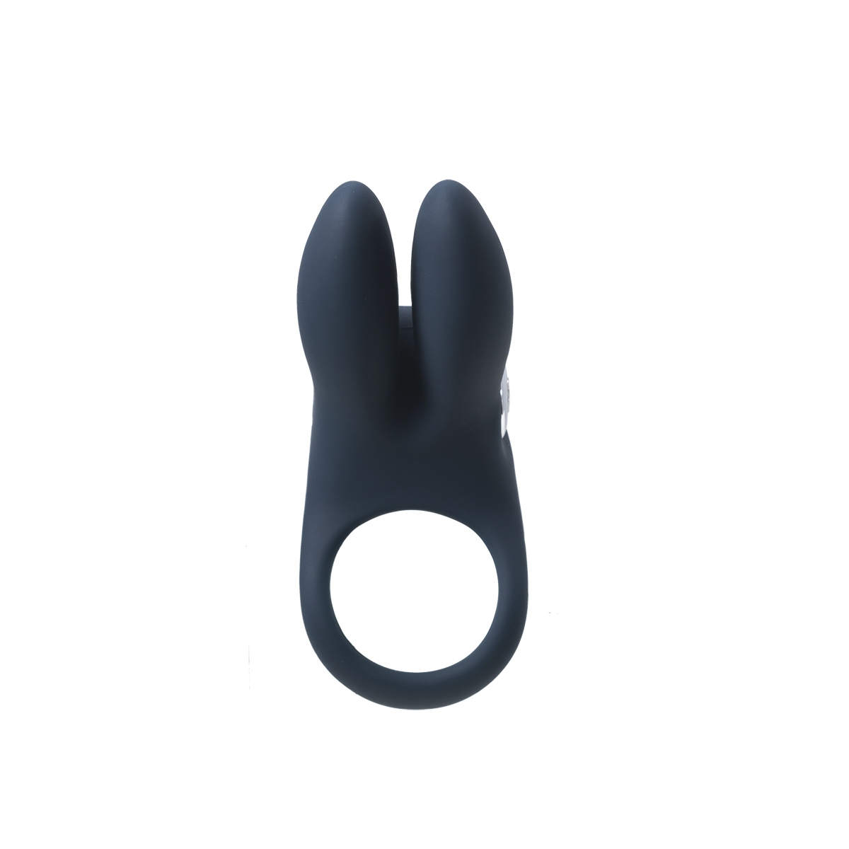 Angled view of the Black VeDO vibrator designed for intimate use