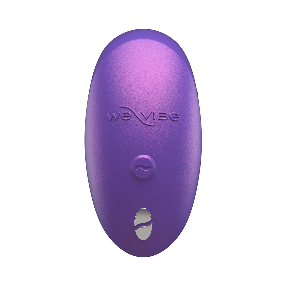 Purple We-Vibe vibrator positioned upright for display