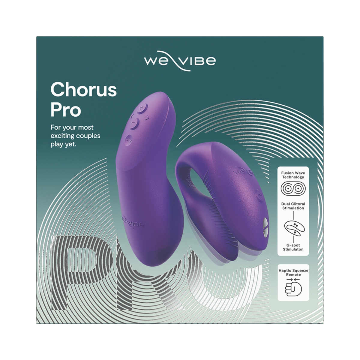 Close-up of the Purple We-Vibe vibrator for texture detail