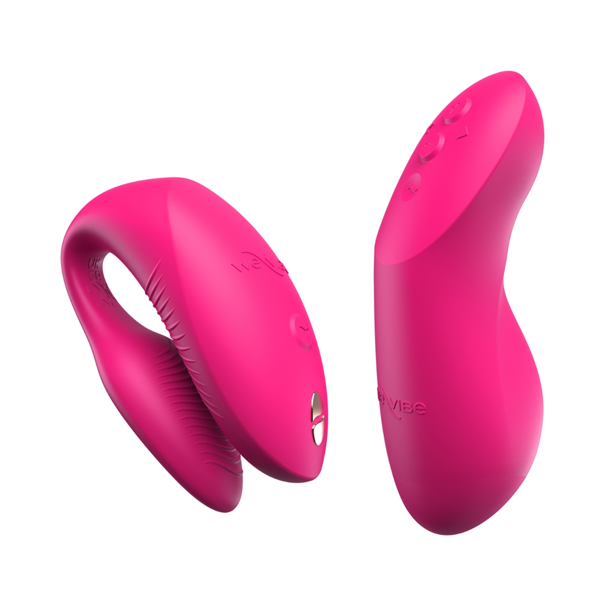 Pink We-Vibe vibrator Chorus Pro Electric shown in hand for scale