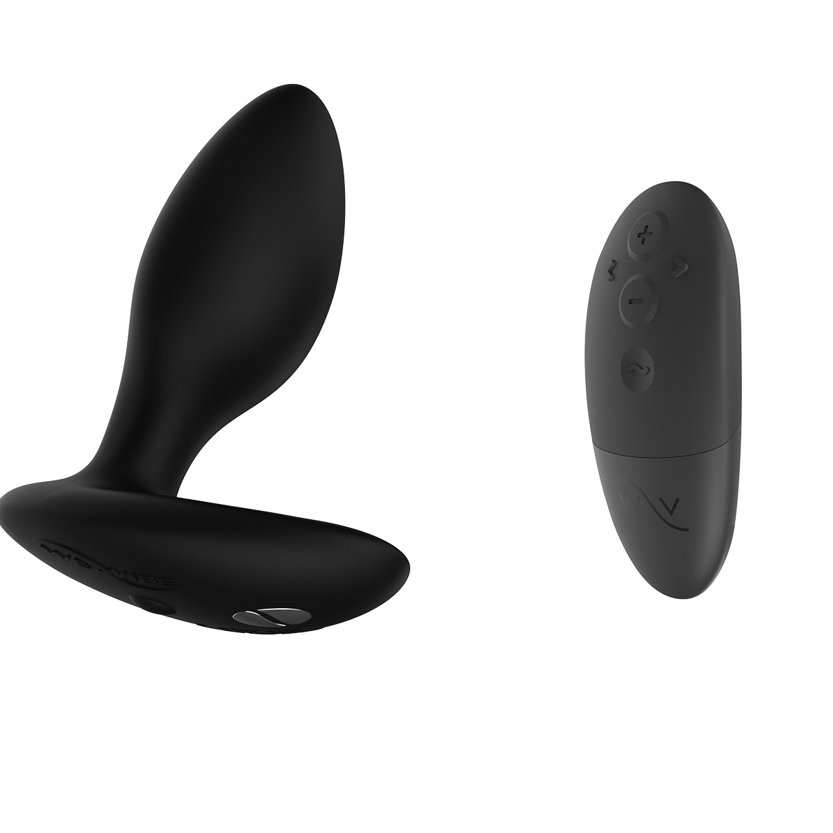 Close-up of the Black We-Vibe vibrator for texture detail