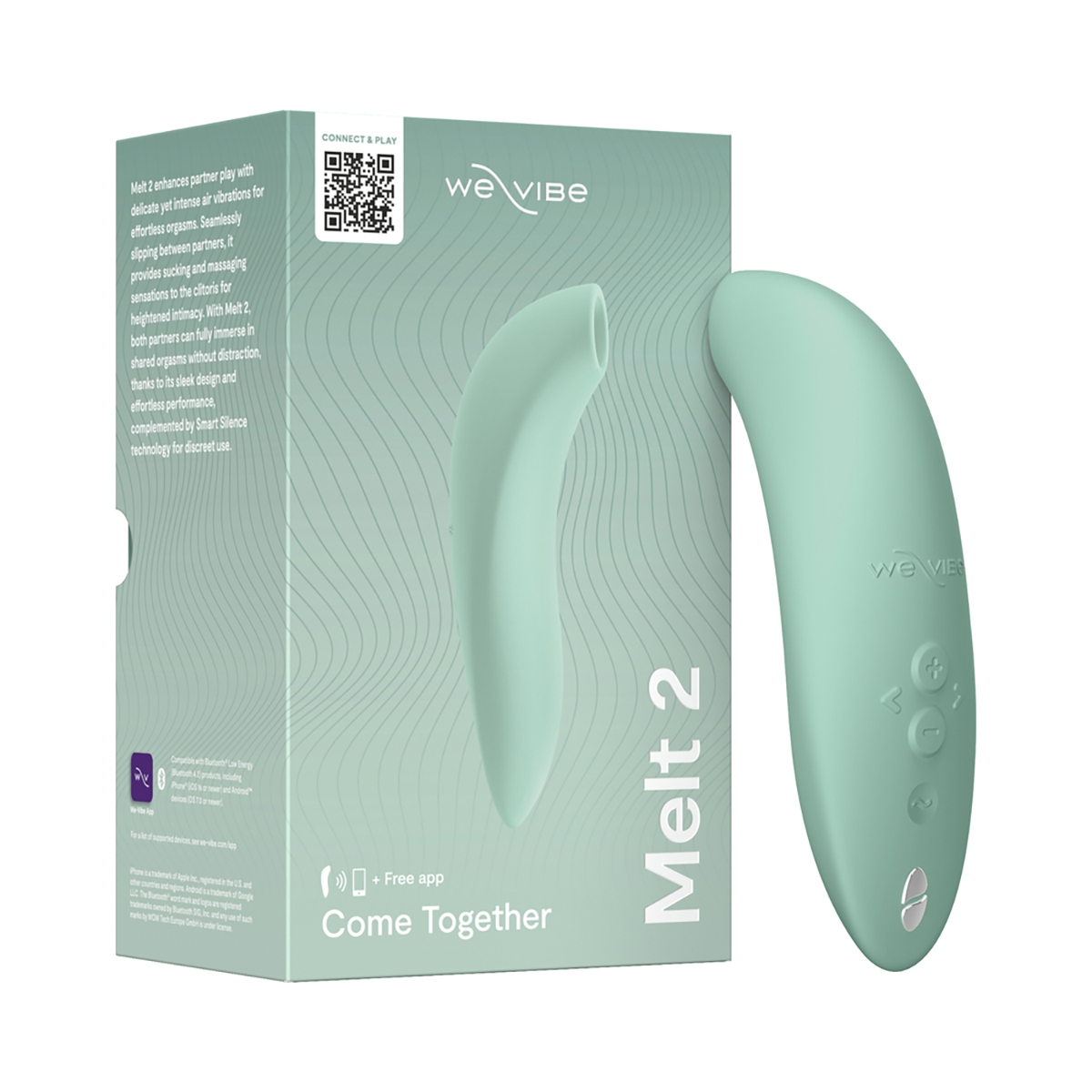 Highlighting ergonomic shape of the  We-Vibe vibrator