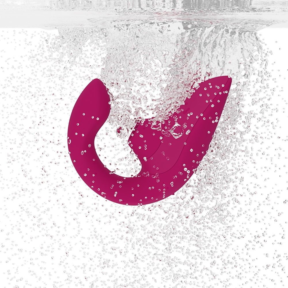 Fully assembled Pink Womanizer vibrator with smooth exterior