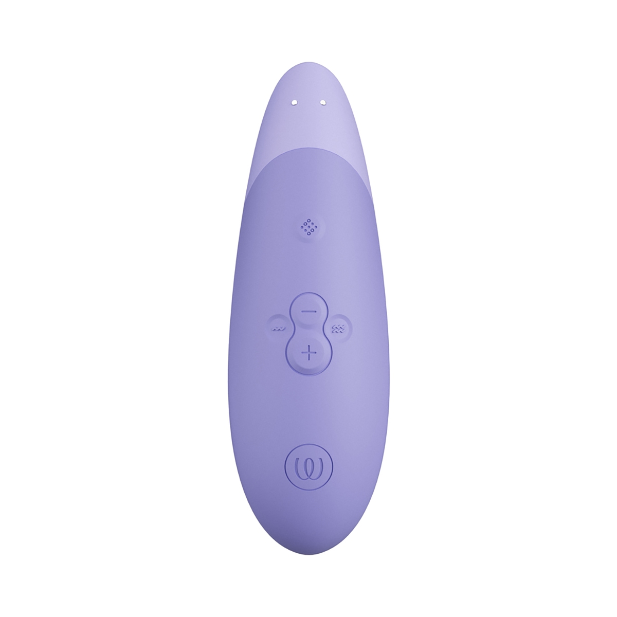 Angled view of the  Womanizer vibrator designed for intimate use