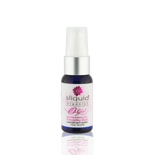 Bottle of 1 oz Vegan Lube Sliquid showing plant-powered formula