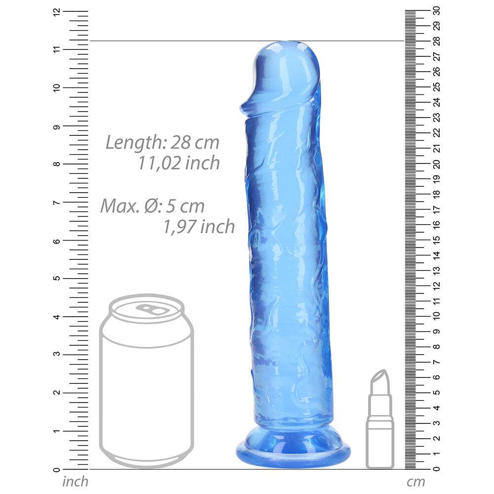 10 inch Dildo by Shots in Blue displayed for pegging Him or Her