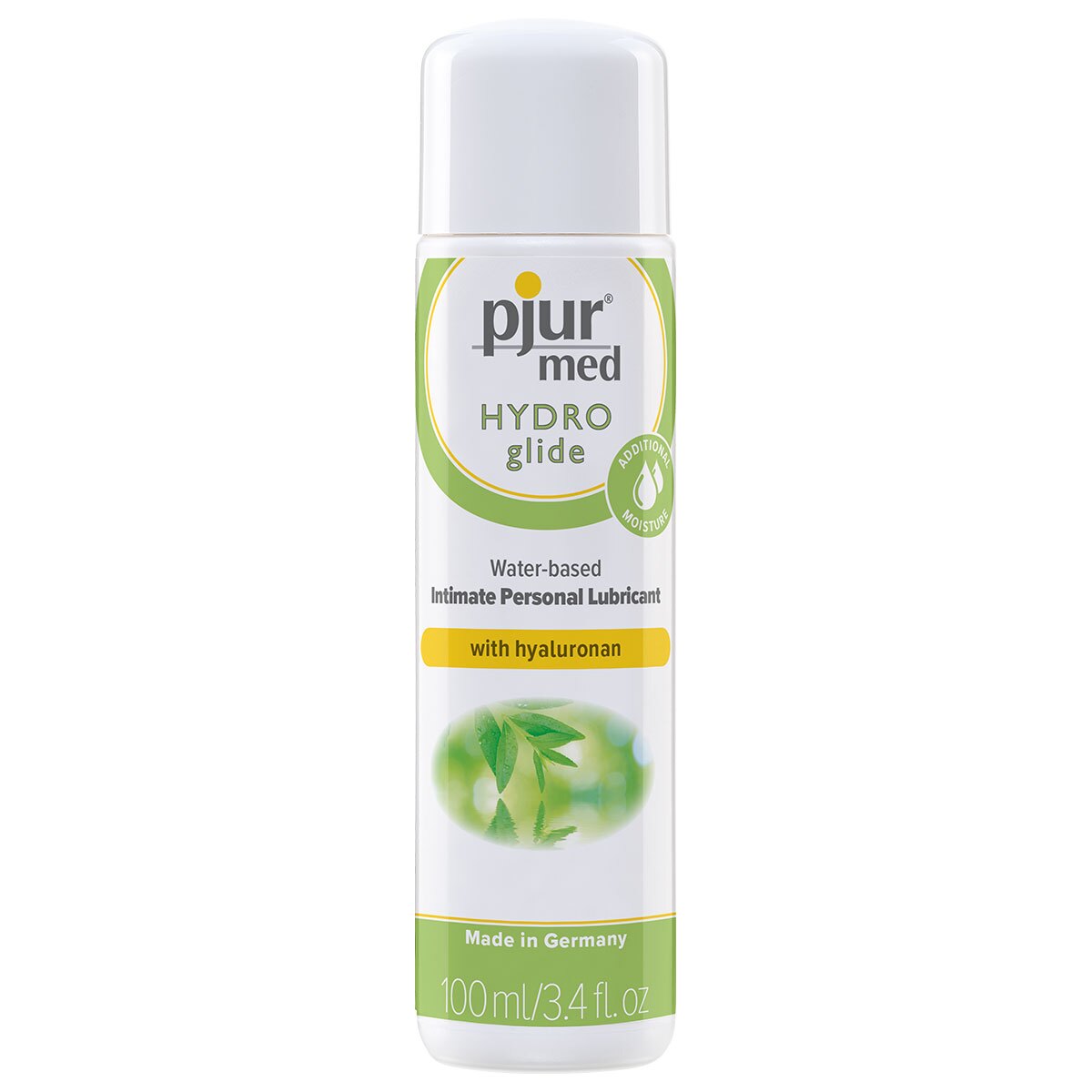 Bottle of 100 ml Water Based Lube Pjur showing clean, lightweight formula