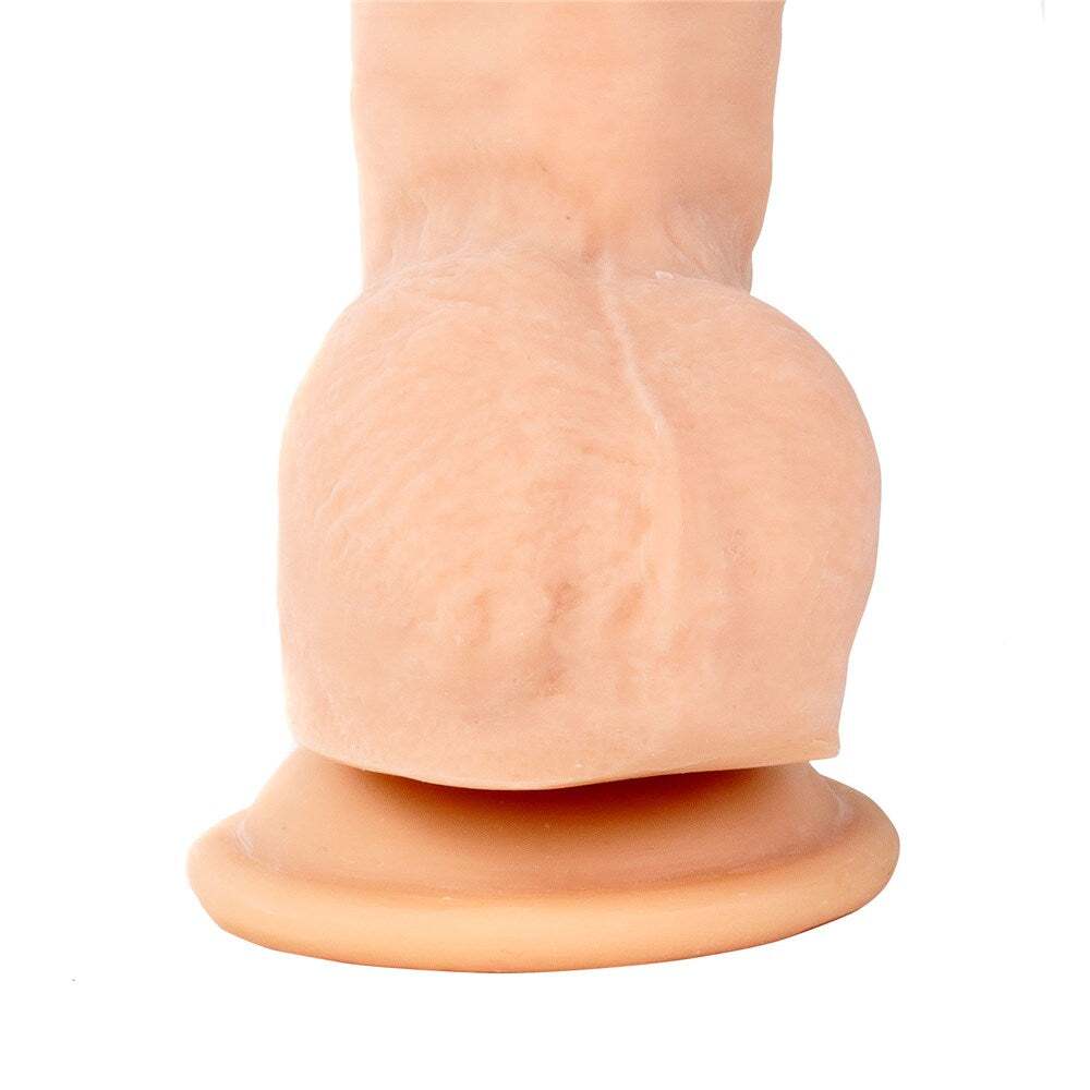 12 inch Dildo from Adam & Eve in Vanilla Ivory Beige pictured for anal pleasure for Her or Him