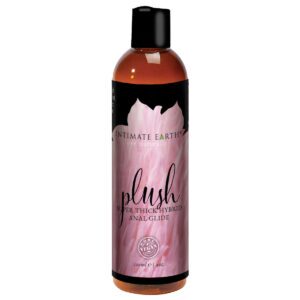 4 oz Vegan Lube Intimate Earth Plush Hybrid Anal Glide
