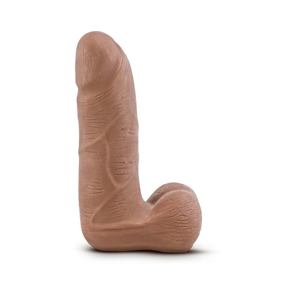 5 inch Dildo from Blush in Tan Light Brown Mocha designed for anal sex with Her or Him