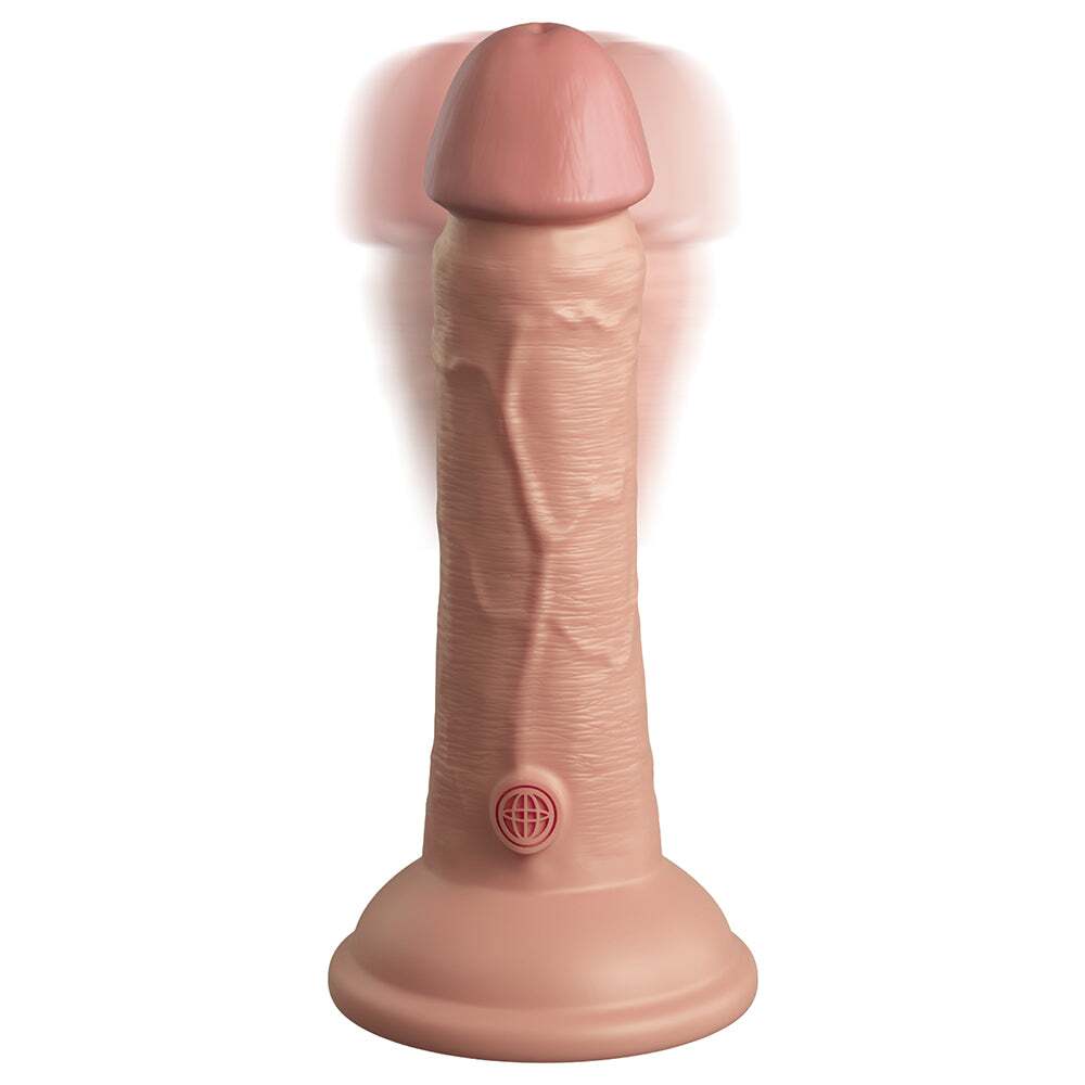 6 inch Dildo by Pipedream in Tan Light Brown Mocha shown for pegging Her or Him