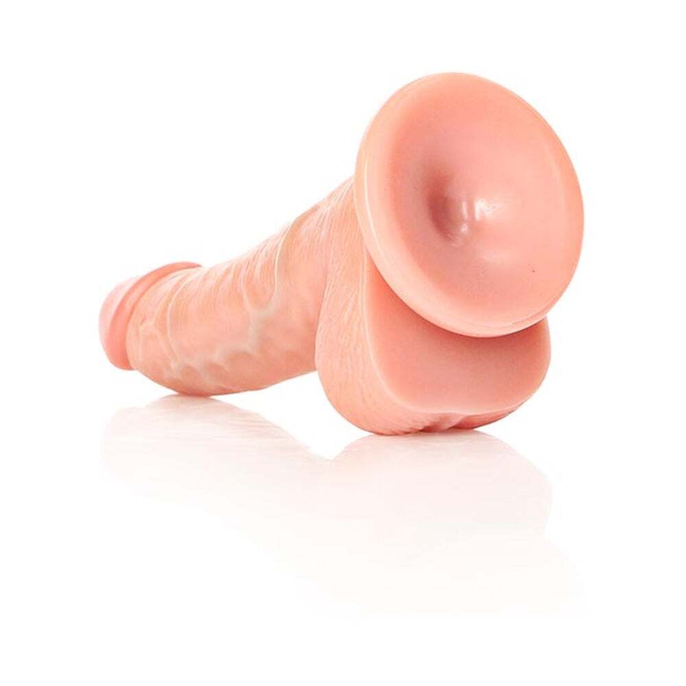 6 inch Dildo by Shots in Vanilla Ivory Beige shown for pegging Her or Him