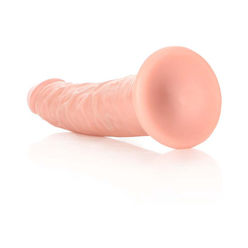 6 inch Dildo by Shots in Vanilla Ivory Beige shown for pegging Her or Him