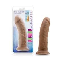 8 inch Dildo by Blush in Tan Light Brown Mocha shown for use by Her or Him