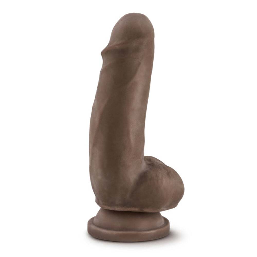 7 inch Dildo from Blush in Brown Chocolate Cocoa designed for anal sex with Her or Him