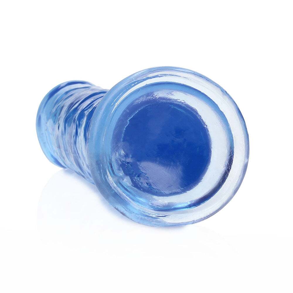 7 inch Dildo by Shots in Blue shown for pegging Her or Him