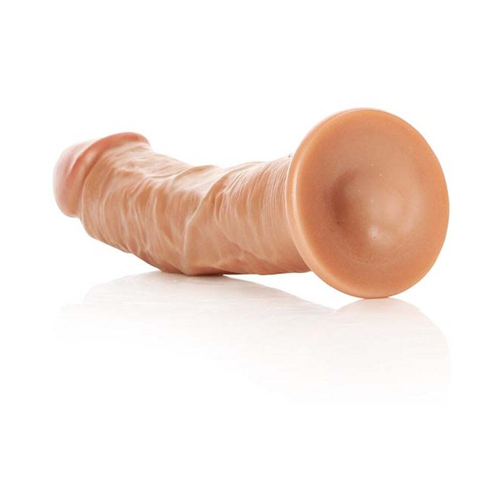 7 inch Dildo by Shots in Tan Light Brown Mocha shown for pegging Her or Him