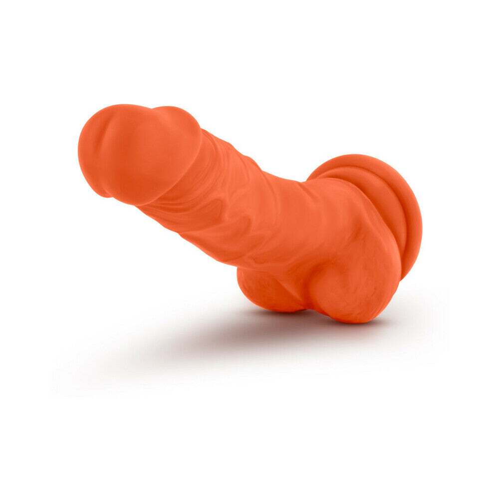 7.5 inch Dildo from Blush in Orange designed for anal sex with Her or Him