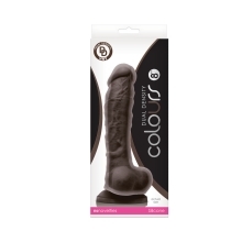 8 inch Dildo by NS Novelties in Dark Brown shown for use by Her or Him