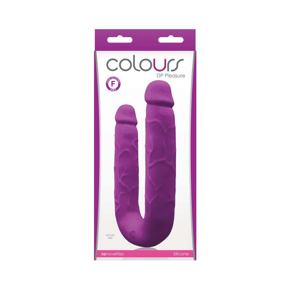 Dildo by NS Novelties in Purple shown for use by Her or Him