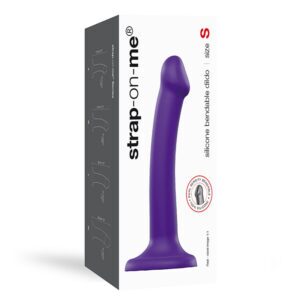 Dildo Lovely Planet Purple Strap On Me Bendable Dual Density Silicone Suction Cup S