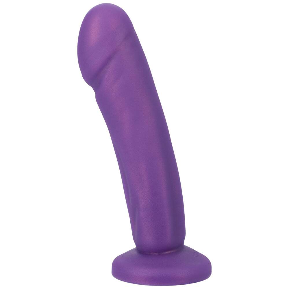 Dildo by Tantus in Purple shown for use by Her or Him