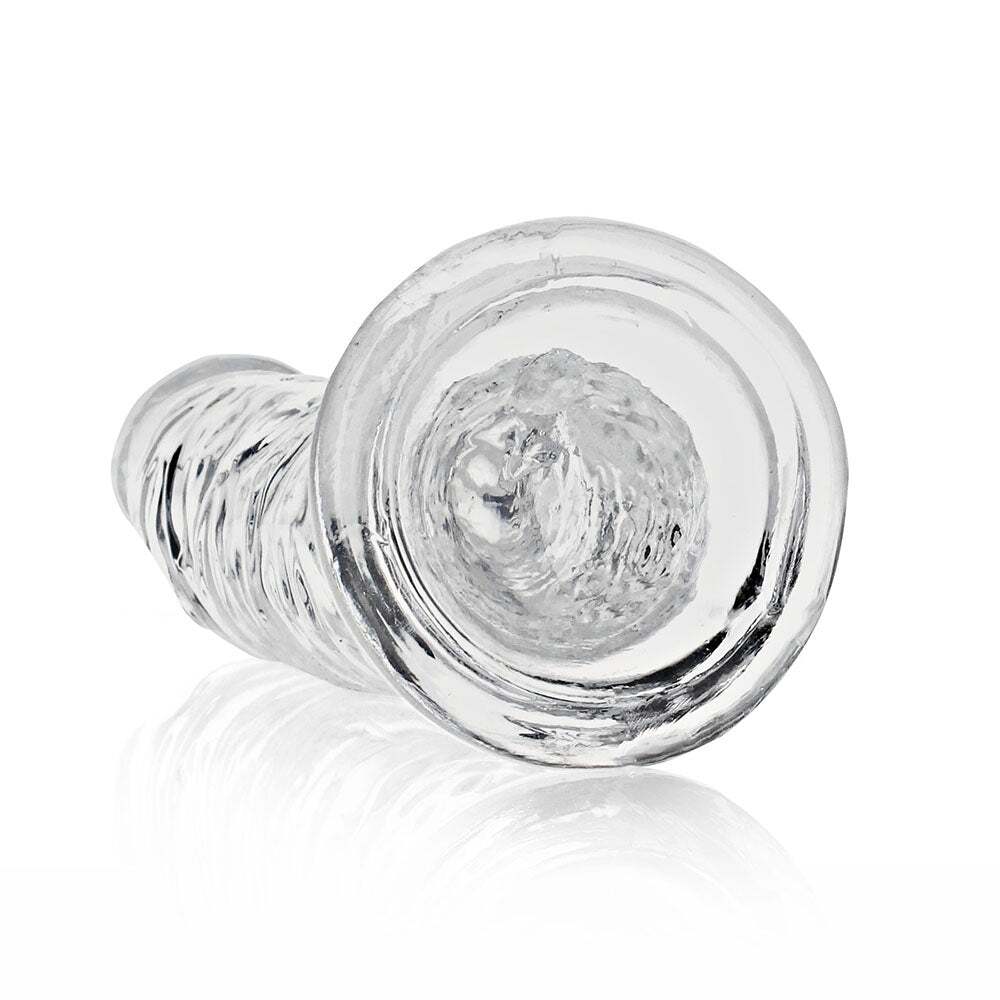 8 inch Dildo by Shots in Clear shown for pegging Her or Him