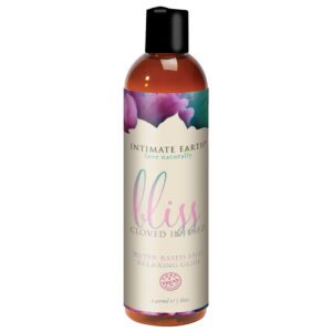 8 oz Anal Lube Intimate Earth Bliss Water-Based Anal Relaxing Glide