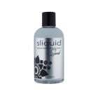 Bottle of 8.5 oz Water Based Lube Sliquid showing clean, lightweight formula