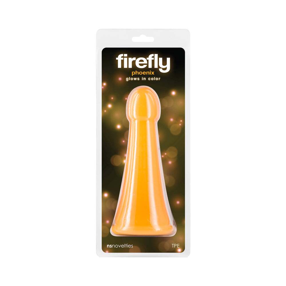 Dildo by NS Novelties in Orange shown for use by Her or Him