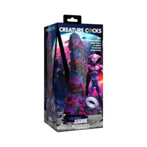 Dildo XR Brands Multi-Color Creature Cocks Alienoid Silicone