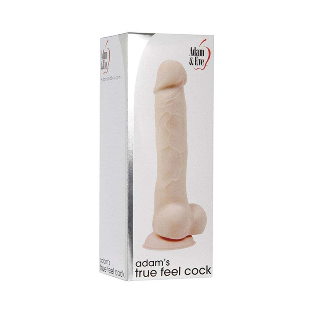 7 inch Dildo by Adam & Eve in Vanilla Ivory Beige shown for use by Her or Him