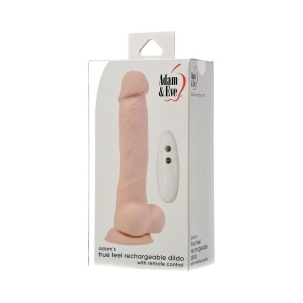 Dildo by Adam & Eve in Vanilla Ivory Beige shown for use by Her or Him