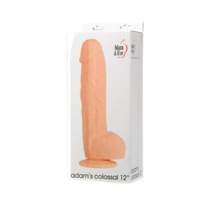 12 inch Dildo Adam & Eve Vanilla Ivory Beige Adam''s Colossal Beige
