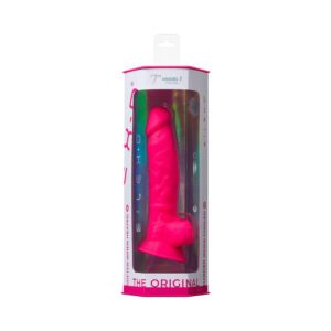 7 inch Dildo Doc Johnson Hot Pink Magenta Fuchsia SILEX D The Original Model 1