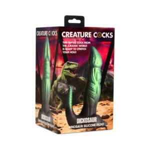 Dildo XR Brands Green Creature Cocks Dickosaur Dinosaur Silicone