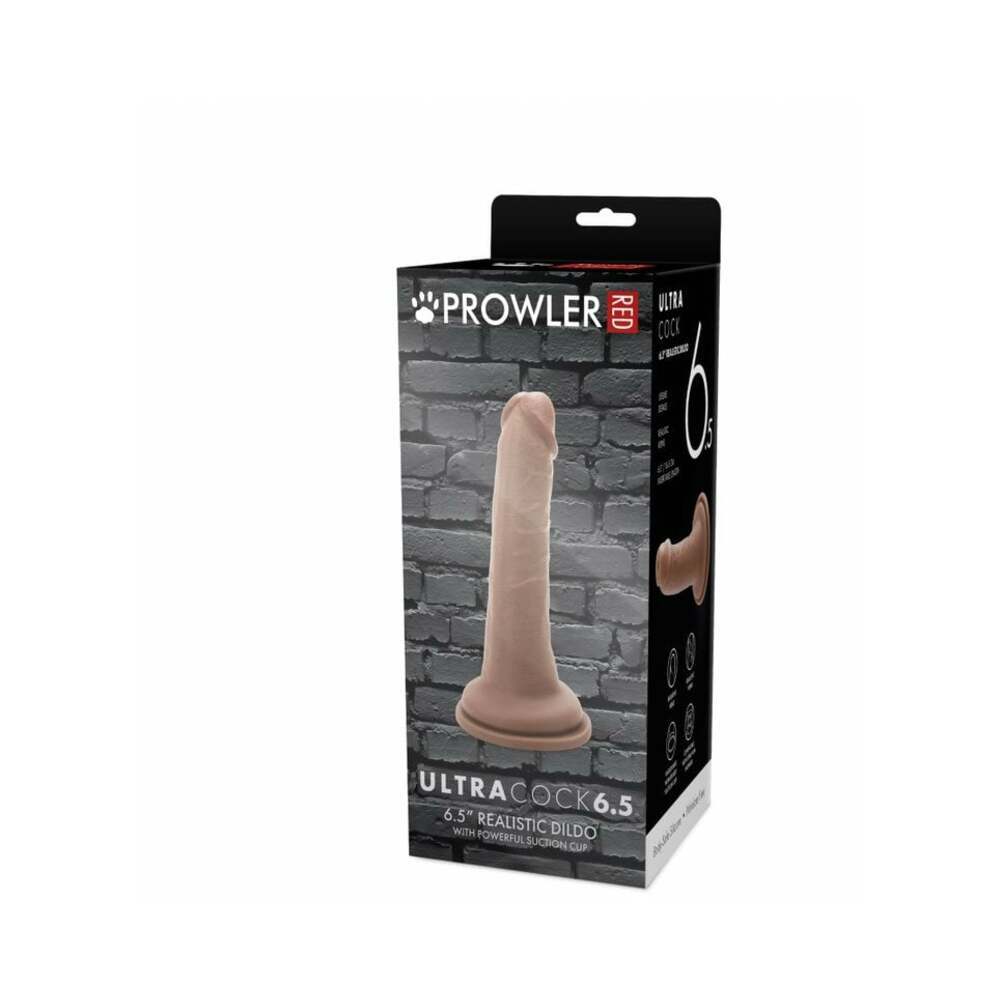 6.5 inch Dildo by Prowler RED in Brown Chocolate Cocoa shown for use by Her or Him
