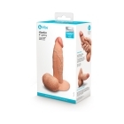 Dildo by b-Vibe in Tan Light Brown Mocha shown for use by Her or Him