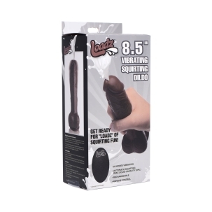 8.5 inch Dildo by XR Brands in Brown Chocolate Cocoa shown for use by Her or Him