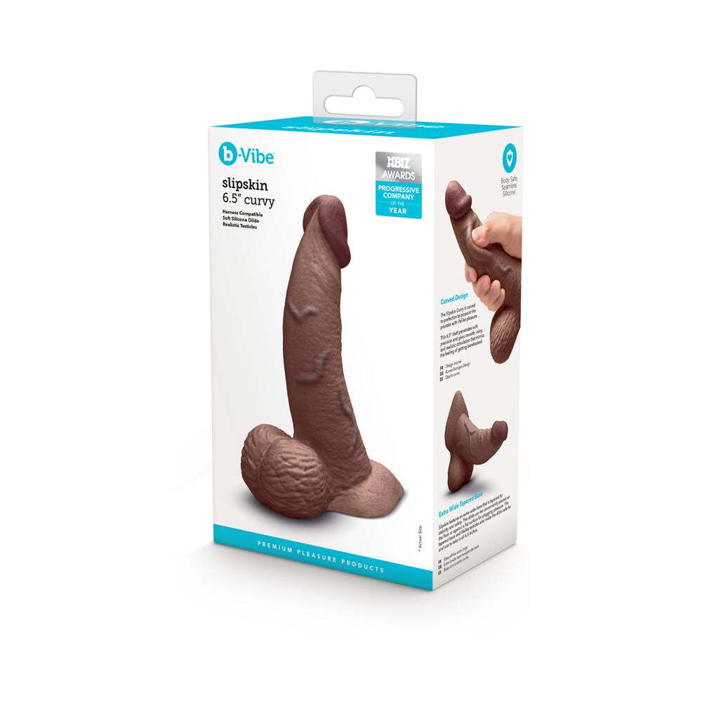 6.5 inch Dildo by b-Vibe in  shown for use by Her or Him