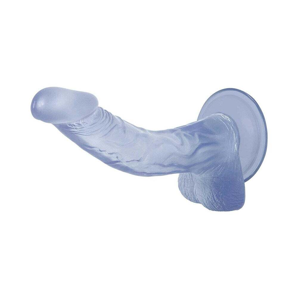 Dildo by Adam & Eve in Blue shown for pegging Her or Him