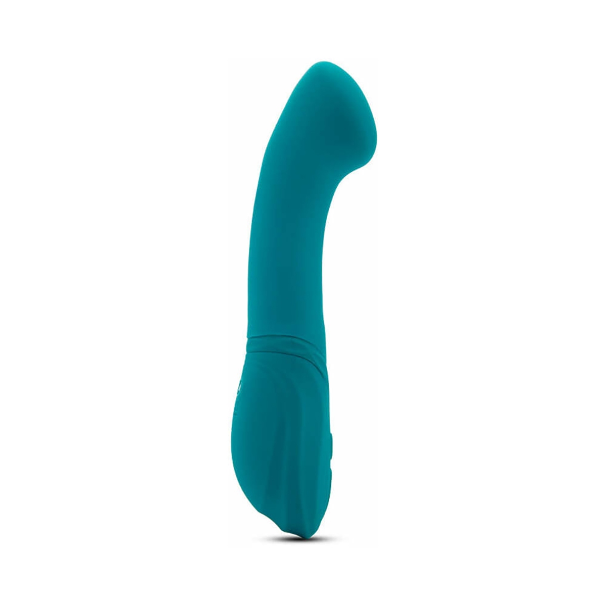 Green Nu Sensuelle vibrator Velvet Touch Luna shown in hand for scale
