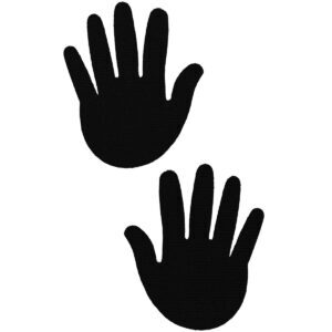 Sexy Nipple Covers  Hands Black
