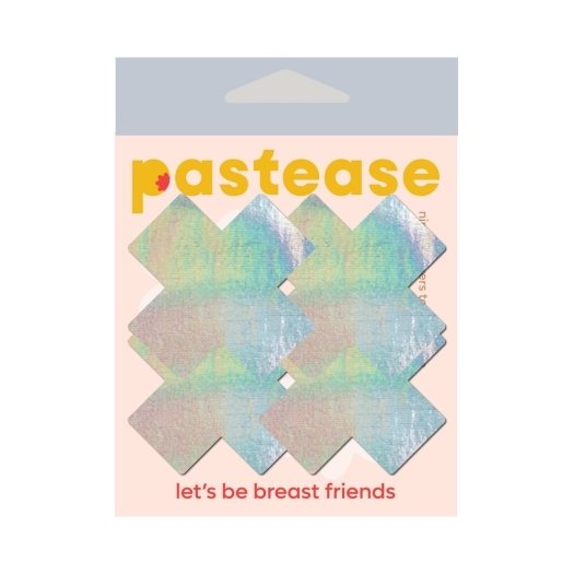 Wearing Petite Plus X Holo Silver Cross nipples covers by Pastease can be fun and sexy!