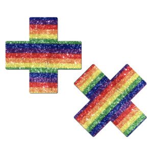 Sexy Nipple Covers  Rainbow Pride Crosses