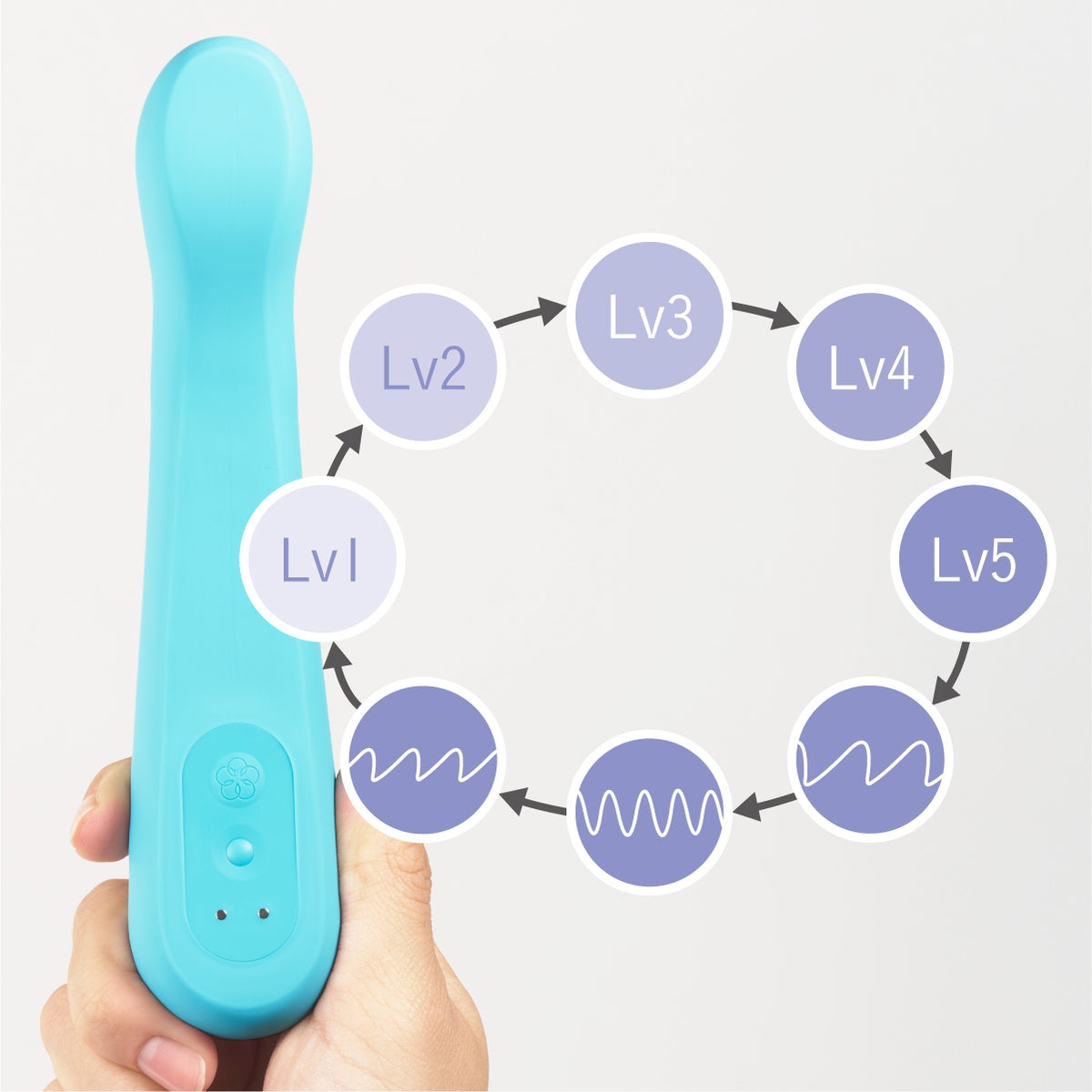 Fully assembled  TENGA vibrator with smooth exterior