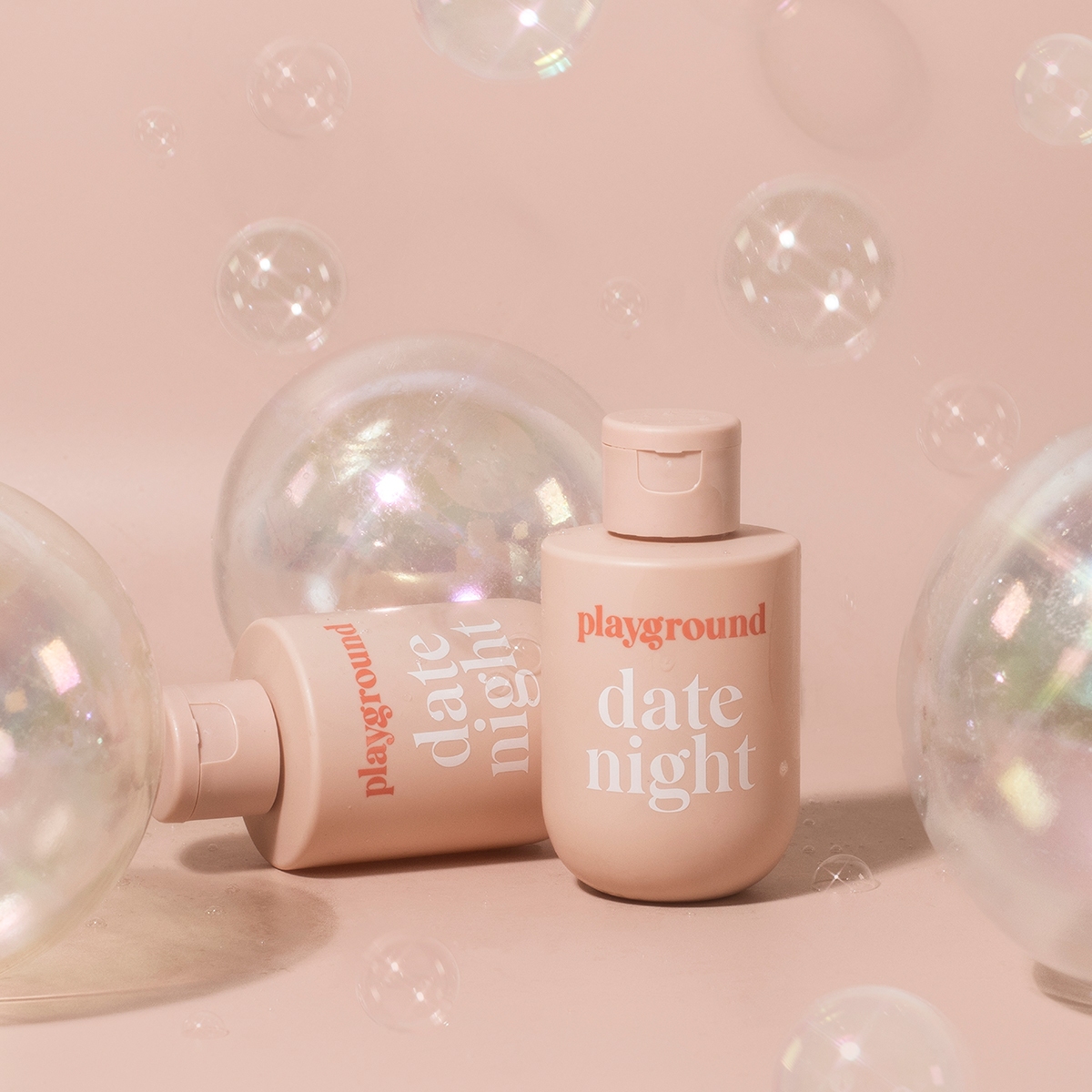 Close-up of  Water Based Lube by Playground with gentle, toy-safe texture