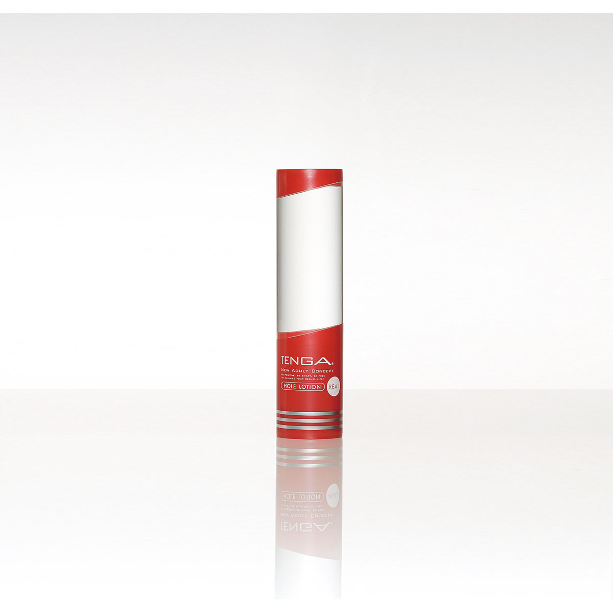 Bottle of  Water Based Lube TENGA showing clean, lightweight formula